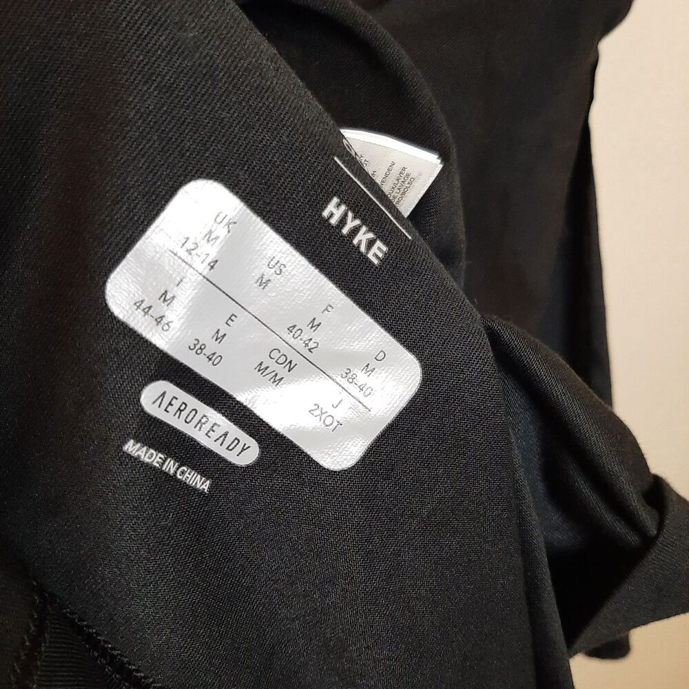 NEW Adidas HYKE Tank Top Black Gold Women Size M No Sleeve Tee Flare Sides - Picture 8 of 12